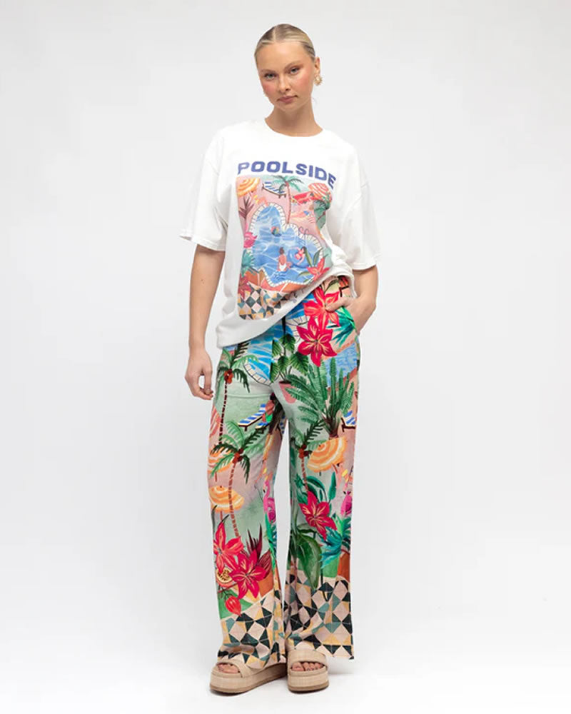Paper Heart Poolside Wide Leg Pants