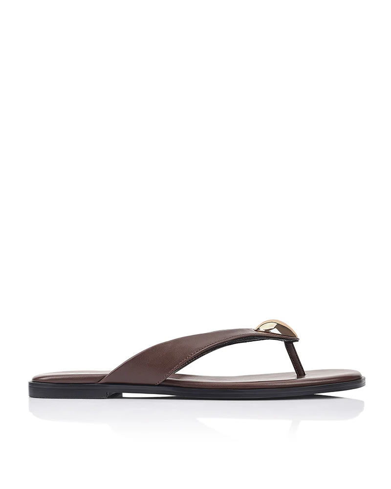 Verali Shoes Sara Casual Thongs Chocolate Brown