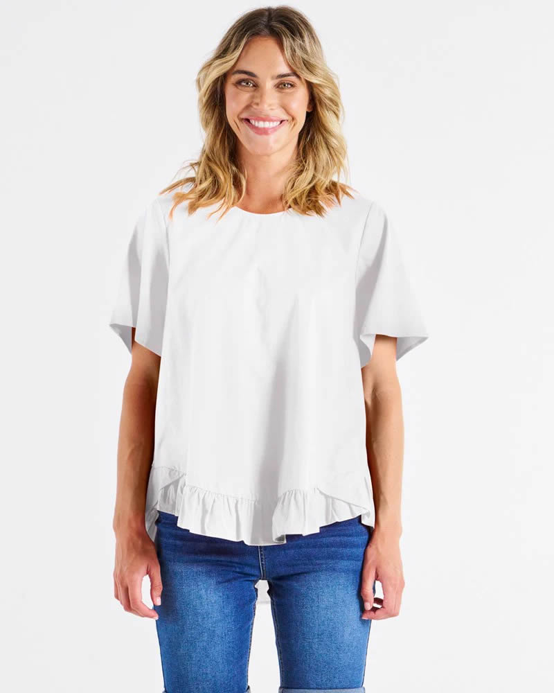 Betty Basics Candice Short Sleeve Blouse