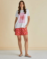 Betty Basics Ellia Crew Tee Sardinia Print