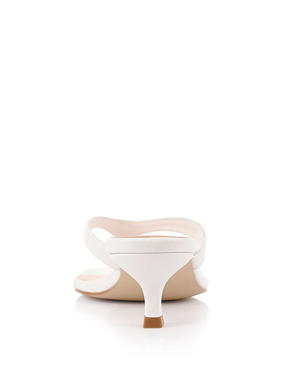  Verali Martha Kitten Heel Thongs - Chalk White
