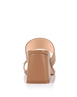 Verali Stassie Dark Camel Block Heel Mules