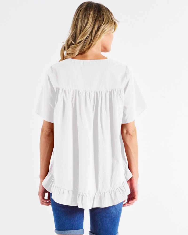 Betty Basics Candice Short Sleeve Blouse