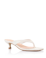 Verali Martha Kitten Heel Thongs - Chalk White