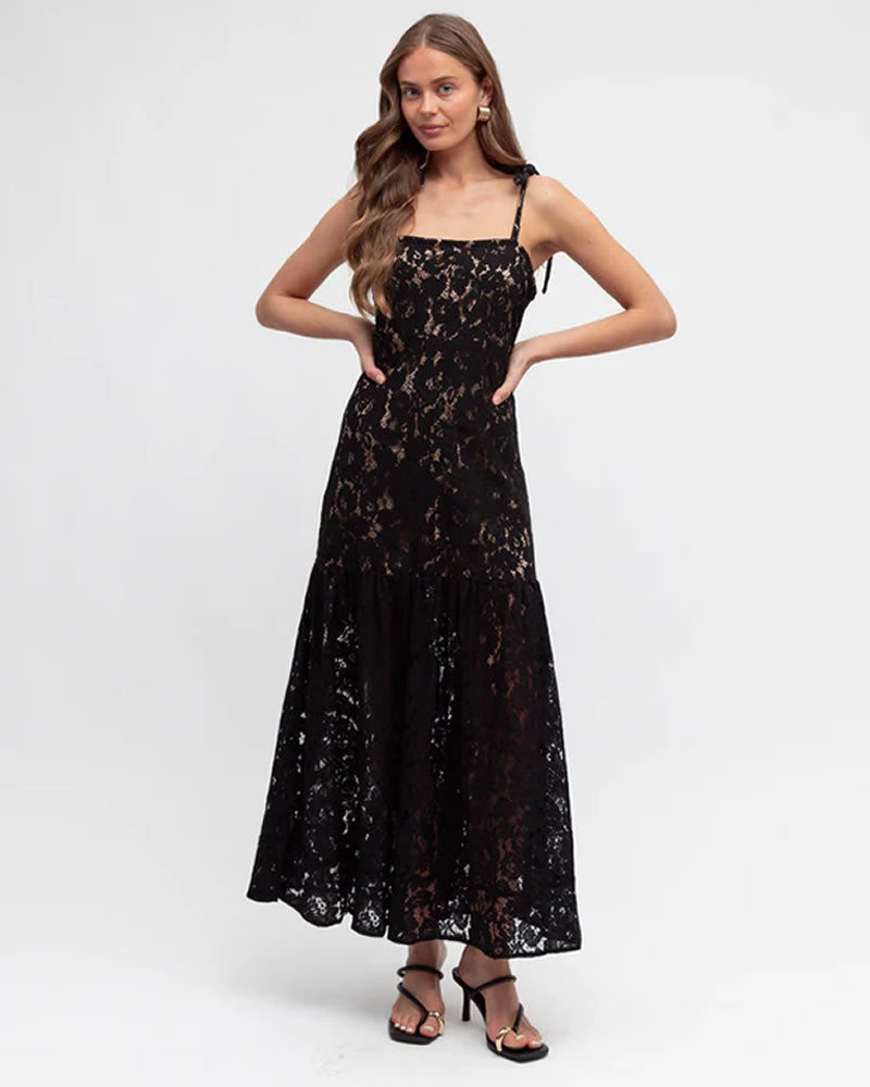 Ebby + I Sunna Lace Maxi Dress