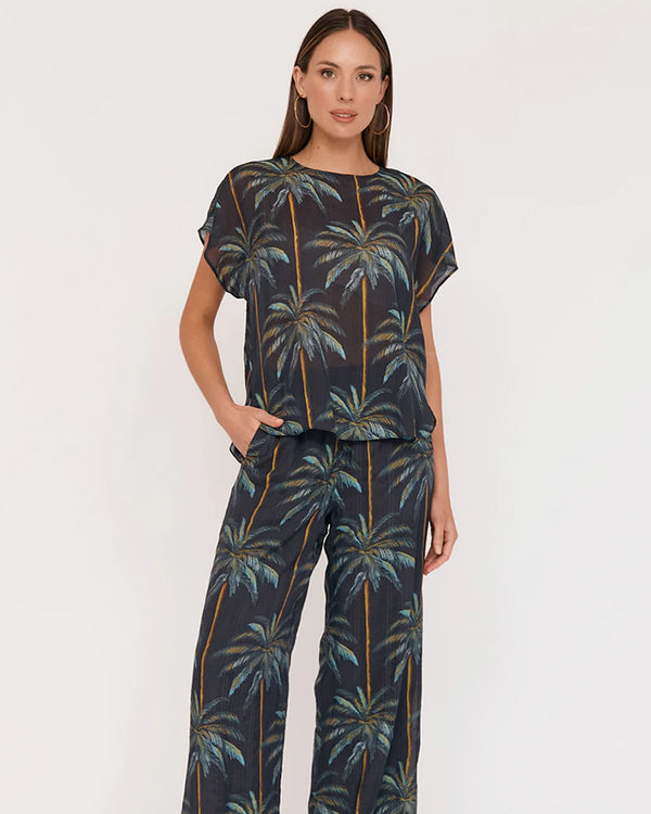  Adorne Kelly Honolulu Print Pants