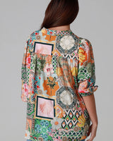 Dreamcatcher Amira Short Sleeve Blouse Multi Print