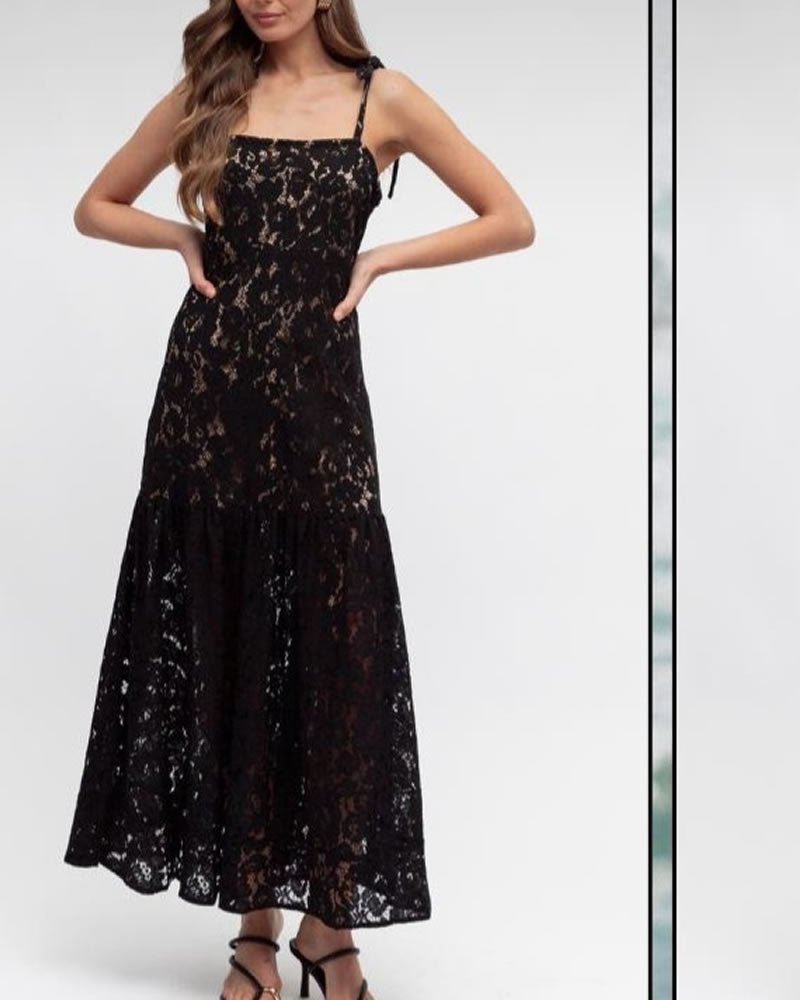 Ebby + I Sunna Lace Maxi Dress