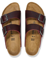 Birkenstock Arizona Zinfandel Oiled Leather 2 Strap Sandals
