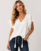 Mutig Ava Tassel Tie Top