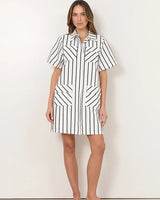 Adorne Erin Shirt Dress Stripe