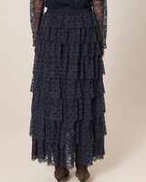 Fate + Becker Domino Maxi Skirt Navy
