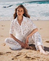 Ebby + I Mia White Lace Shirt Top