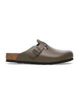 Birkenstock Boston Leather Clogs Concrete Grey