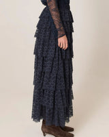 Fate + Becker Domino Maxi Skirt Navy
