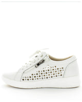 Just Bee Chicago White Leather Sneakers