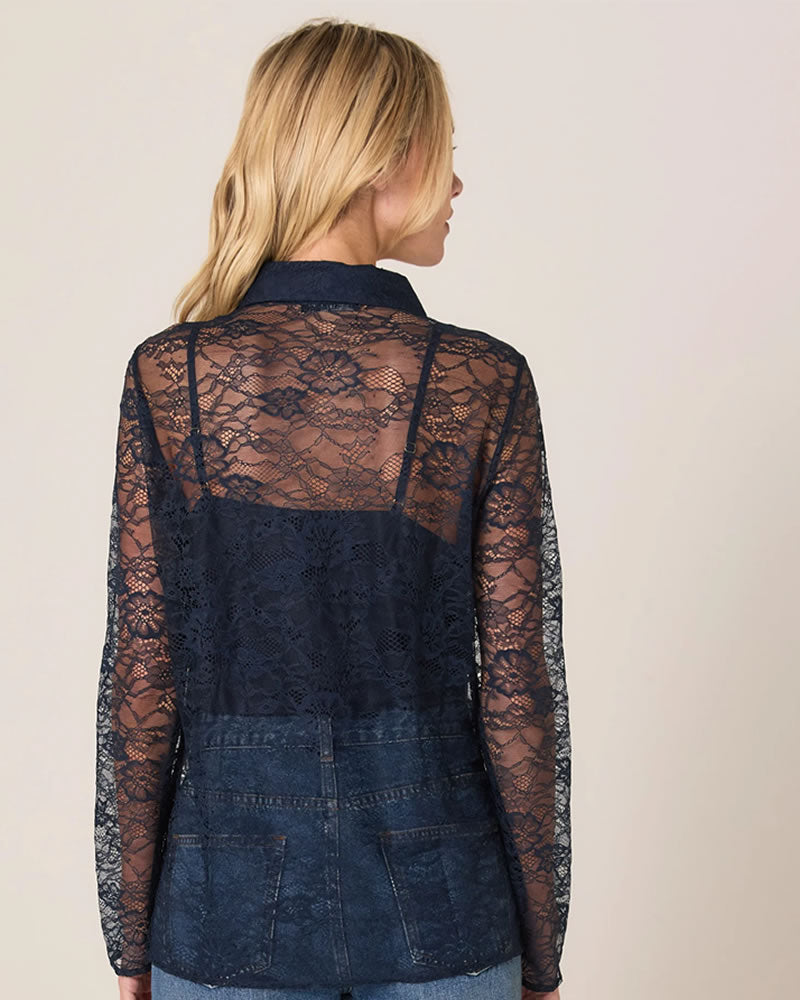 Fate + Becker Domino Shirt Navy