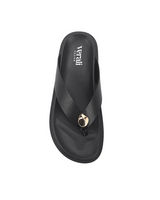 Verali Bri Footbed Thongs Black