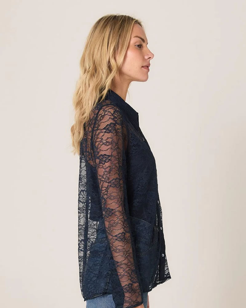 Fate + Becker Domino Shirt Navy