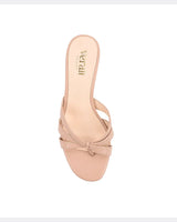 Verali Shoes Beau Kitten Heel Thongs - Dusty Pink