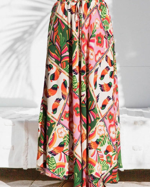  Label of Love Calista Maxi Skirt Multi Colour