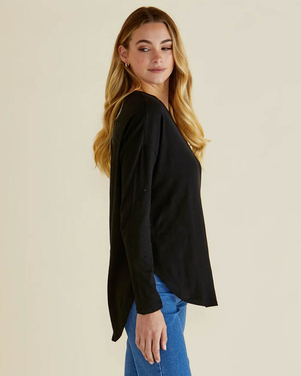  Betty Basics Megan Long Sleeve Tee