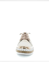 Just Bee Cristel Rose Gold Leather Sneakers
