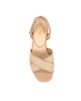 Verali Callipo Raffia Wedges Beige Raffia