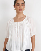 Adorne Coralie White Top