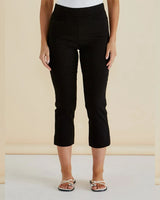 Betty Basics Crop Bengaline Pants Black
