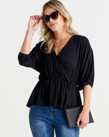 Betty Basics Bayeaux Cross Front Top
