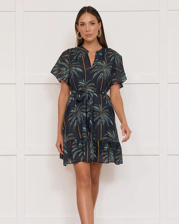  Adorne Tasmin Honolulu Print Dress