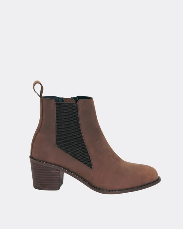  Human Shoes Bella Choc Tumbled Nubuck Ankle Boots