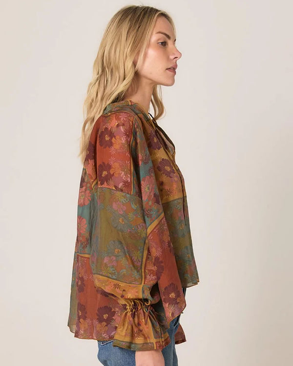  Fate + Becker Bohemian Top Nouveau Floral Green