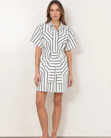Adorne Erin Shirt Dress Stripe