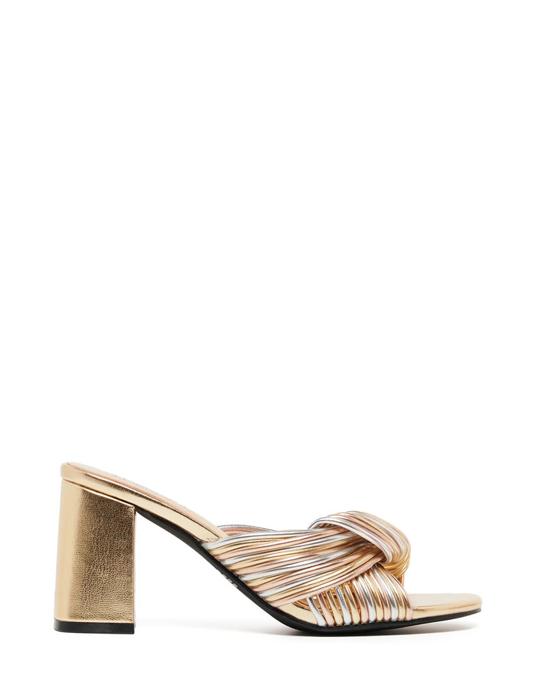 Therapy Shoes Kaylee Gold Metallic Mules