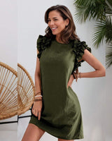 Mutig Zali Frill Sleeve Mini Dress