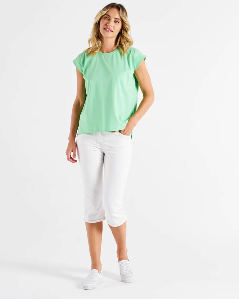 Betty Basics Michaela T-Shirt Green Tea