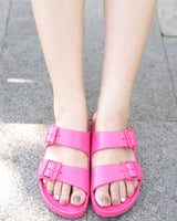 Human Shoes Ripe Eva Double Buckle Slides