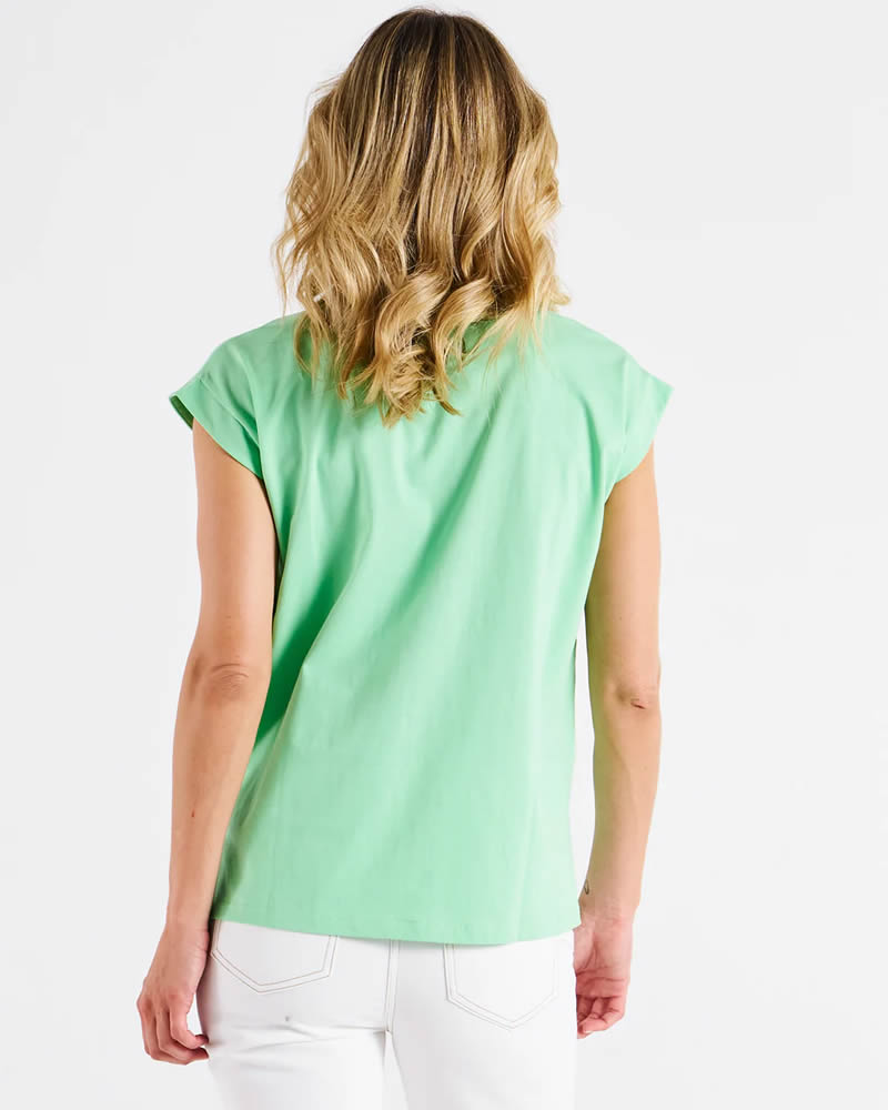 Betty Basics Michaela T-Shirt Green Tea