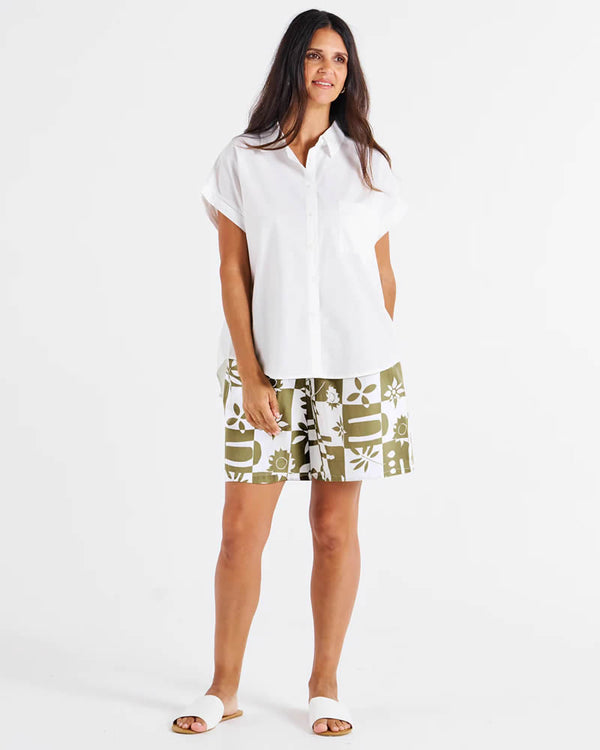  Betty Basics Mara Short Sleeve Shirt