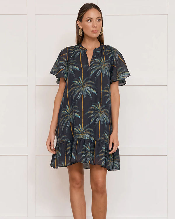  Adorne Tasmin Honolulu Print Dress