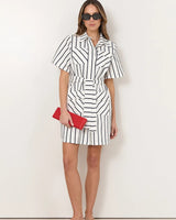 Adorne Erin Shirt Dress Stripe