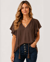 Mutig Ava Tassel Tie Top