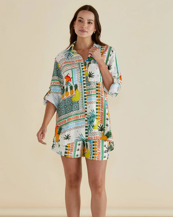  Betty Basics Mills Paradise Print Shirt