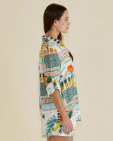 Betty Basics Mills Paradise Print Shirt