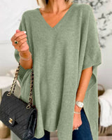 Mutig Nic Poncho Knit Top