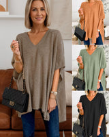 Mutig Nic Poncho Knit Top
