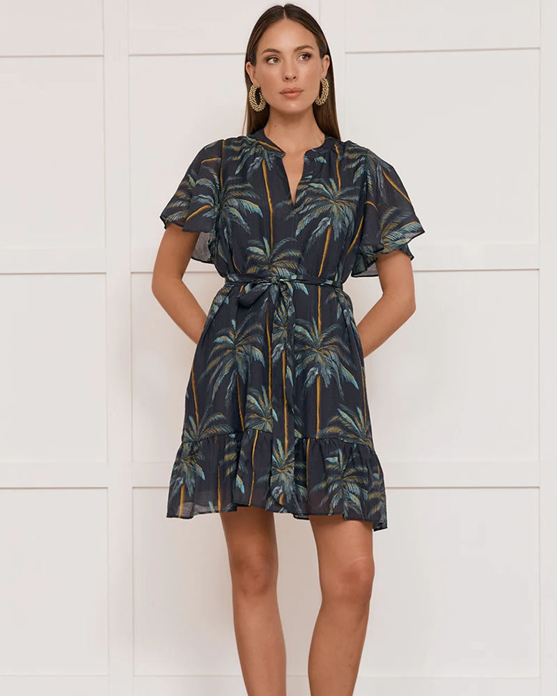 Adorne Tasmin Honolulu Print Dress