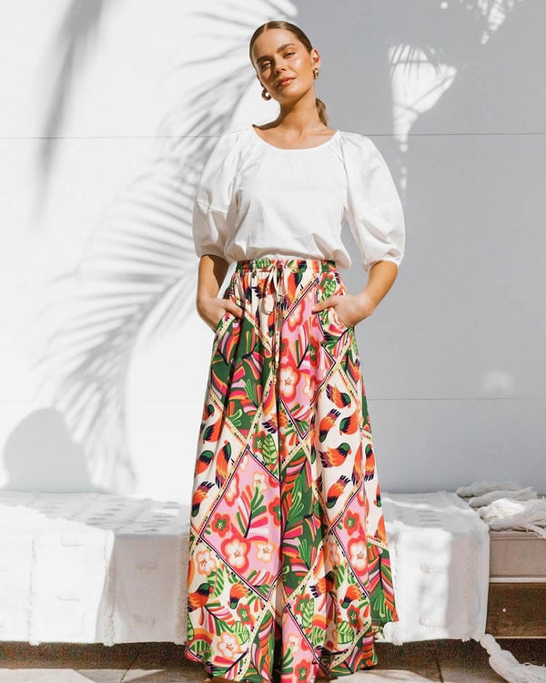  Label of Love Calista Maxi Skirt Multi Colour